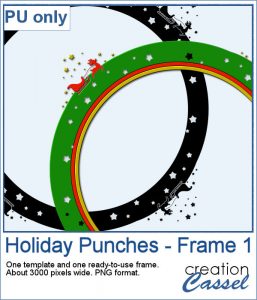 Holiday frame in PNG format