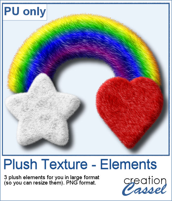 Plush texture elements