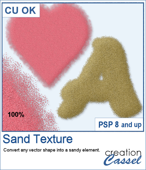 Sand texture script for Paintshop Pro