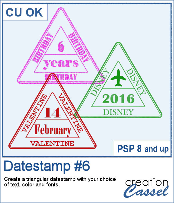 Datestamp script for Paintshop Pro