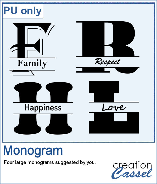 Monogram in png format