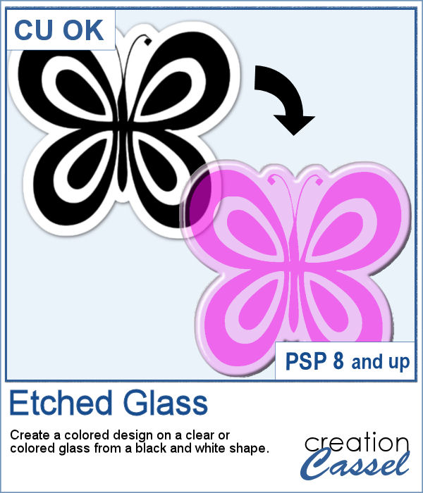 Etched Glass script for PaintShop Pro