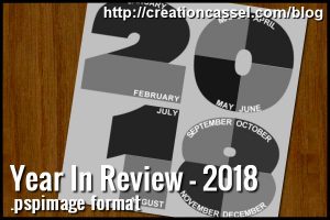 Year in Review template for PaintShop Pro