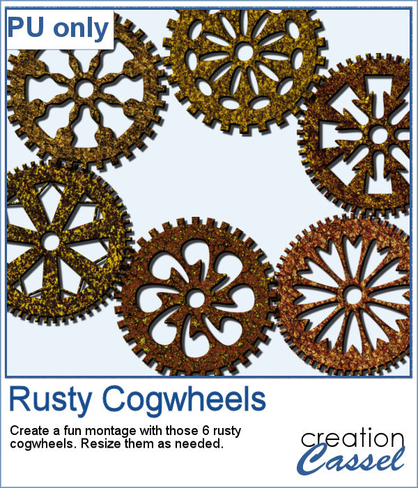 Rusted Cogwheels in png format