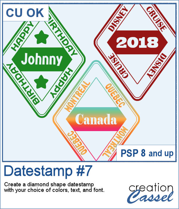 Datestamp script for PaintShop Pro