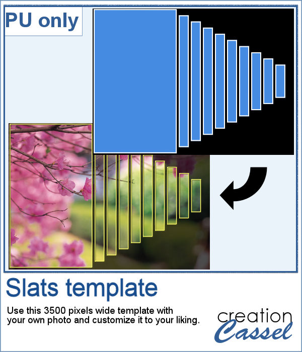 Slat template for PaintShop Pro