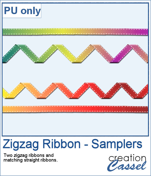 zigzag ribbons in png format
