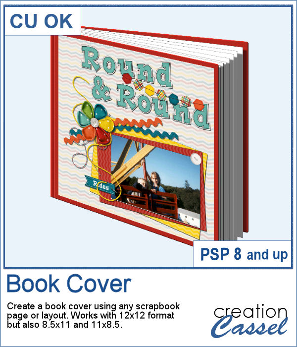 Book cover script for PaintShop Pro