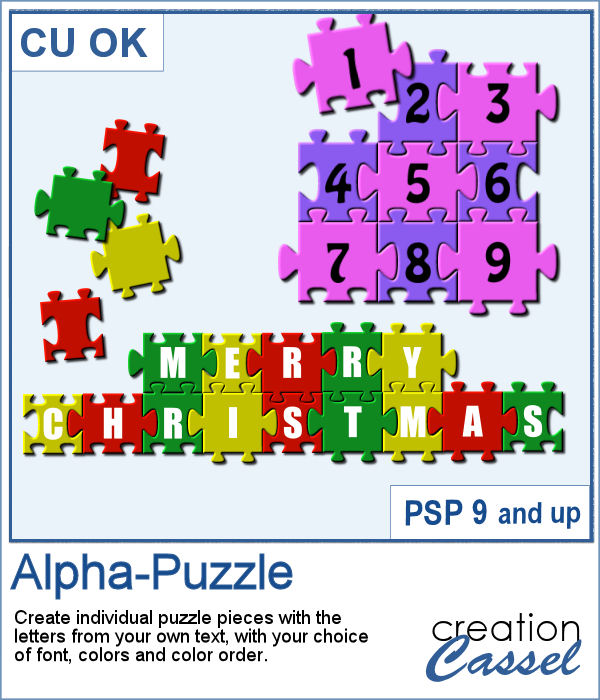 Alpha-puzzle script for PaintShop Pro