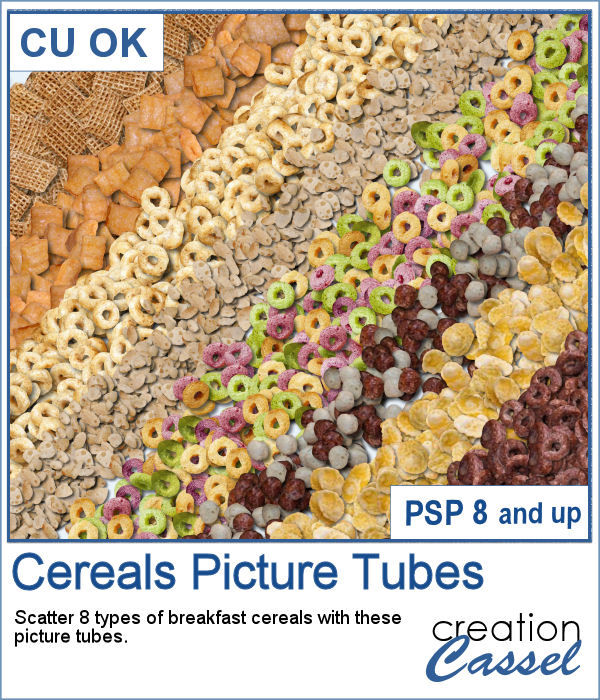 Cereals Picture Tubes for PaintShop Pro