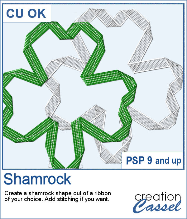 Shamrock shape script for PaintShop Pro