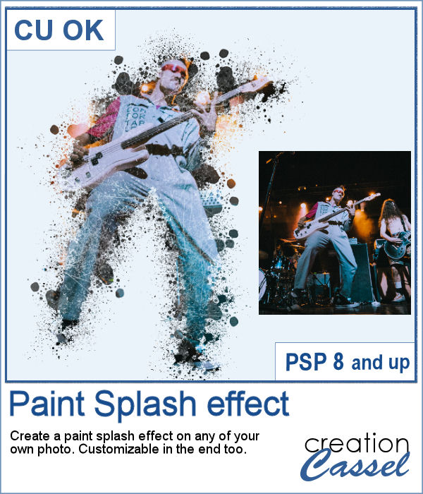 Paint Splash script for PaintShop Pro