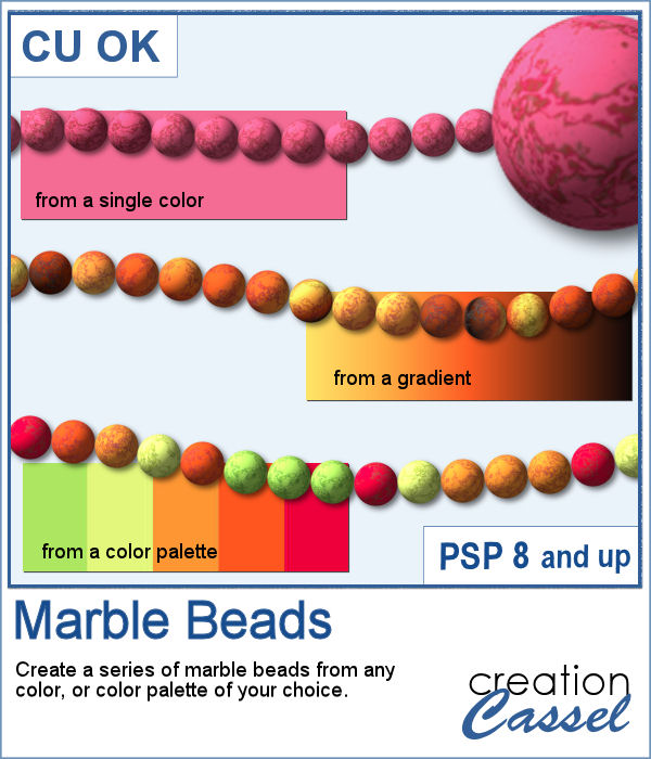 PaintShop Pro script to create marble beads