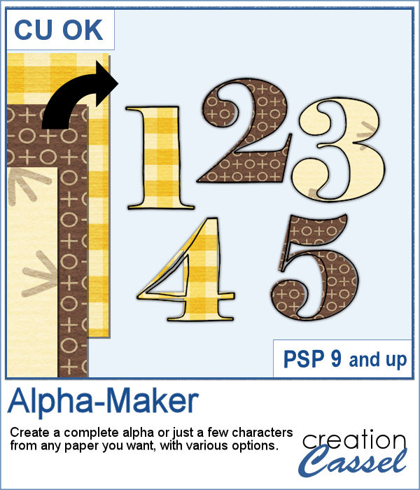Alpha-Maker script for PaintShop Pro