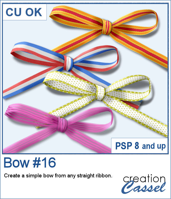 Bow script for PaintShop Pro