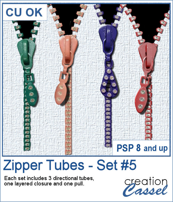 Zippers picture tubes