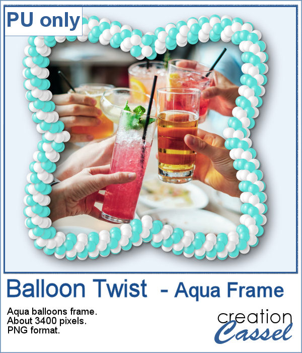 Balloon Twist frame in PNG format