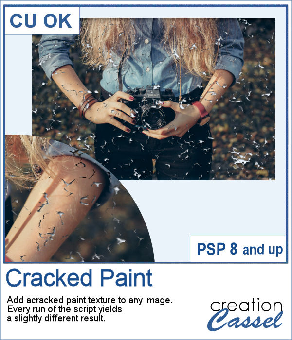 Cracked Paint Texture script for PaintShop Pro