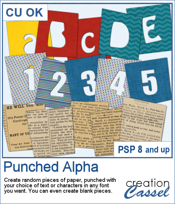 Punched Alpha script for PaintShop Pro