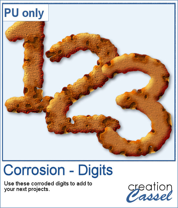 Corroded digits