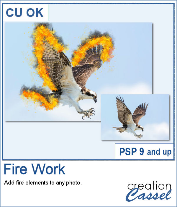 Fire and flame script for PaintShop Pro