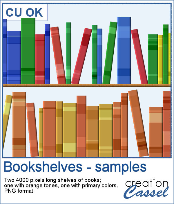 Bookshelves in PNG format