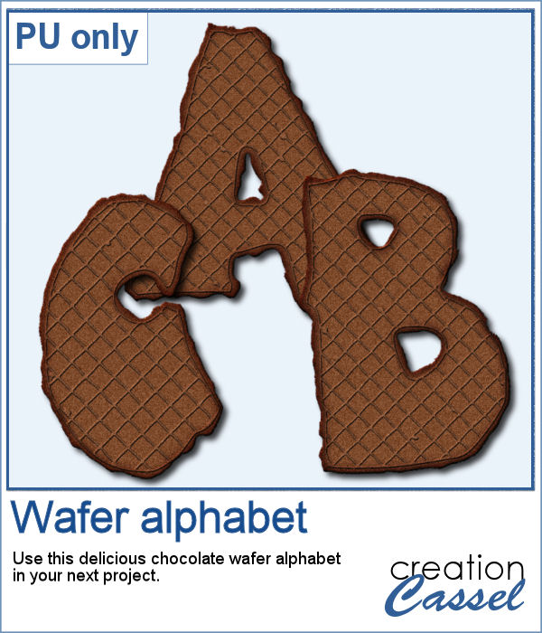 Chocolate Wafer alphabet