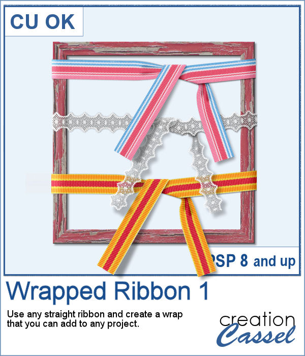 Wrapped Ribbon script for PaintShop Pro