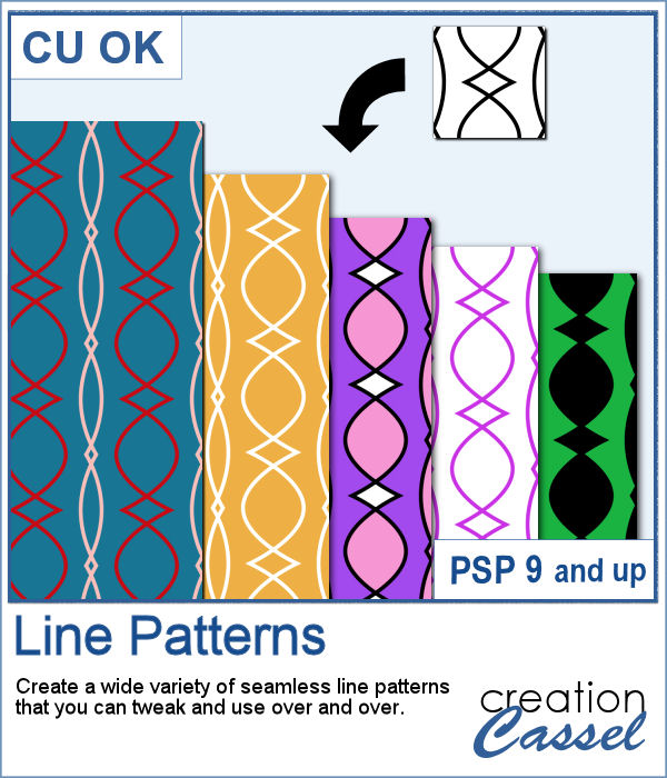 Line Patterns script for PaintShop Pro