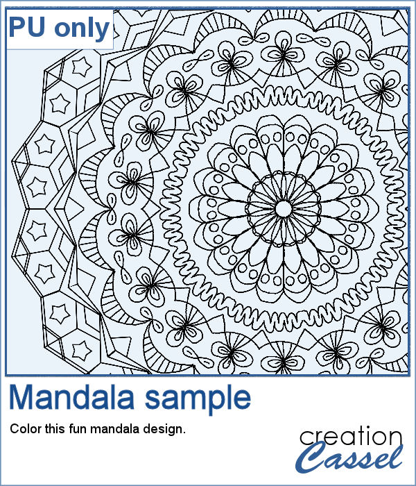 Mandala sample in png format