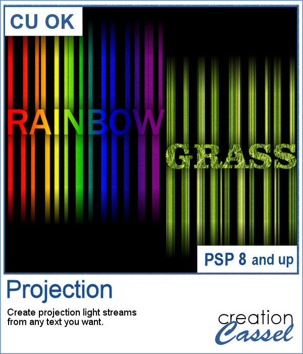 Projection lights script for PaintShop Pro