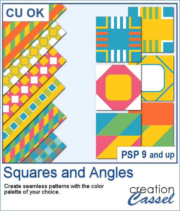 Squares and angles script for PaintShop Pro