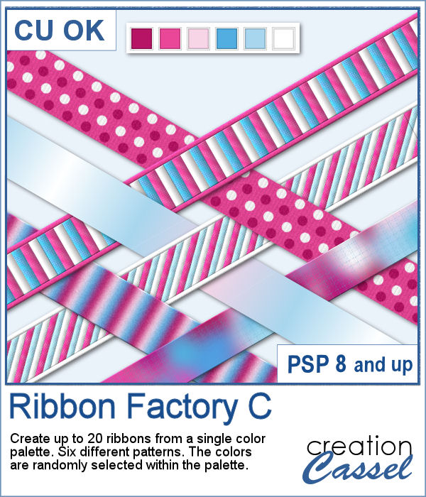 Ribbon factory script for PaintShop Pro
