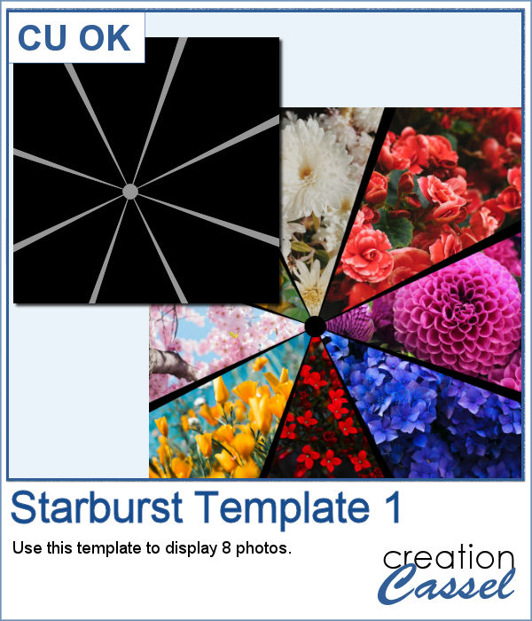 Starburst layered template