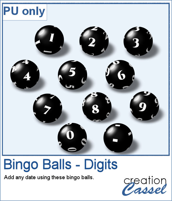 Bingo Balls digits