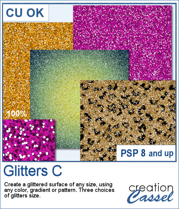 Glitters script for PaintShop Pro