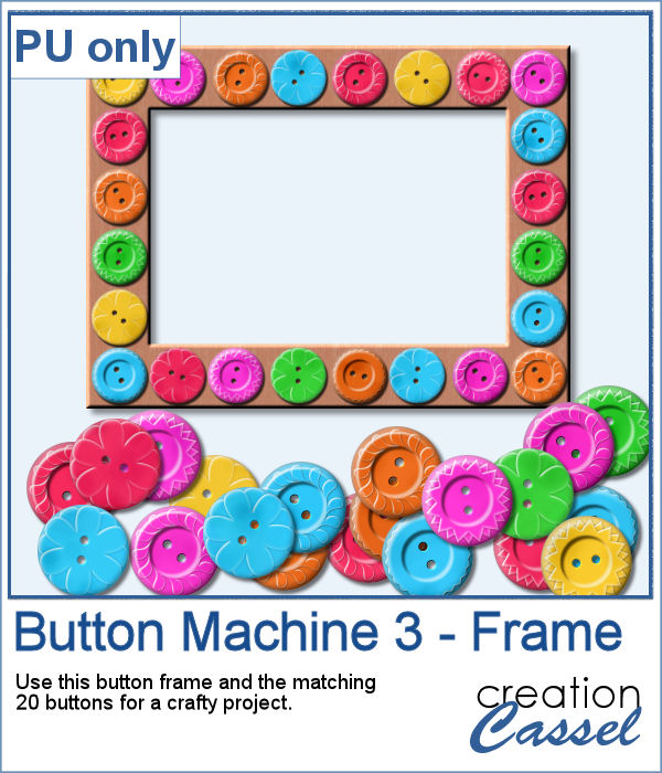 Button Frame in PNG format