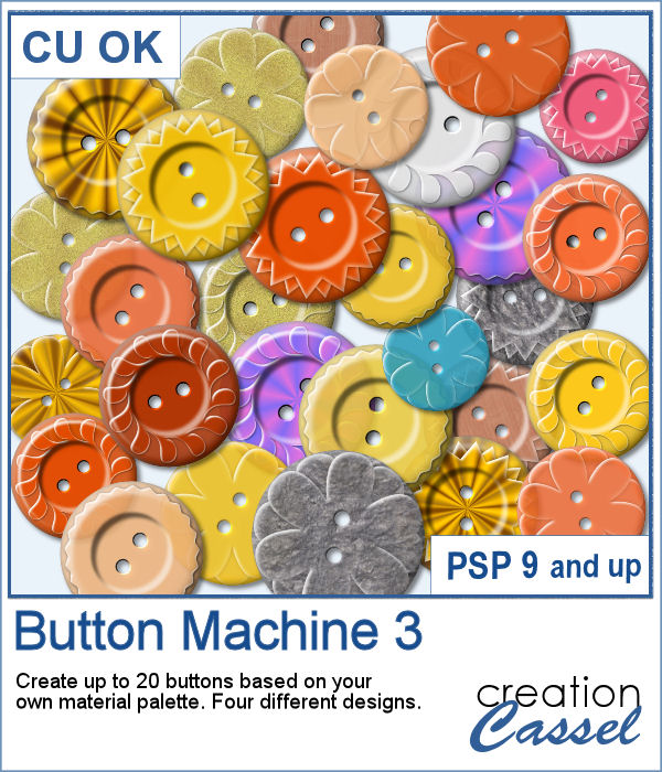 Button Machine script for PaintShop Pro