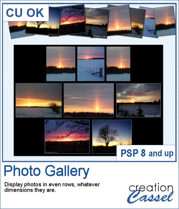 Photo Gallery script for PaintShop Pro