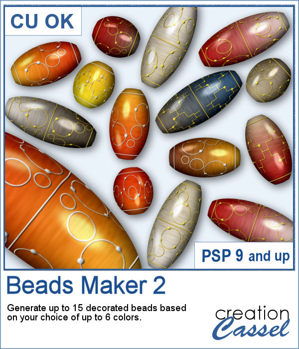 Beads Maker script for PaintShop Pro