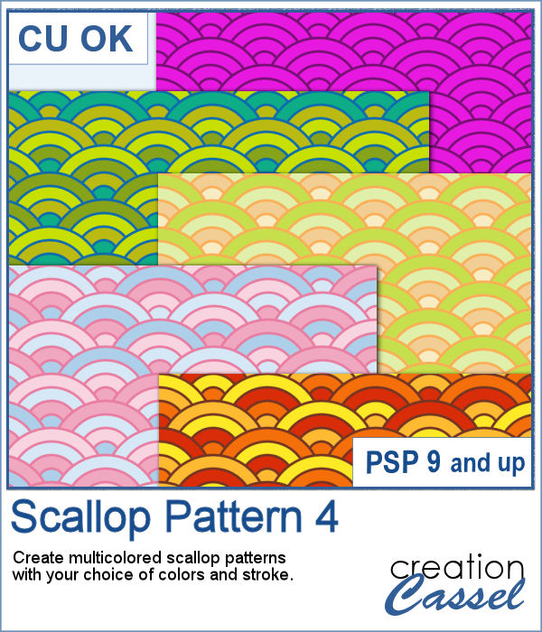 Scallop Pattern script for PaintShop Pro