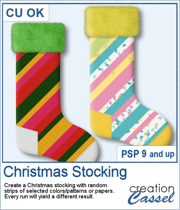 Christmas stocking script for PaintShop Pro