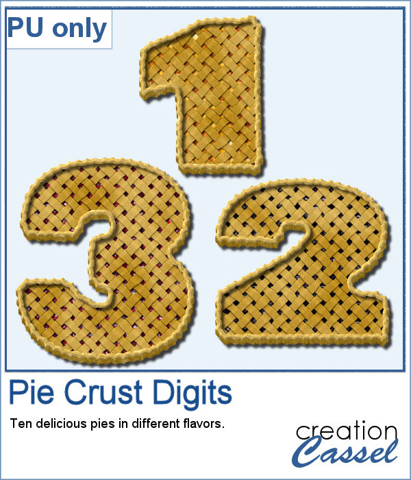 Pies in the shape of digits