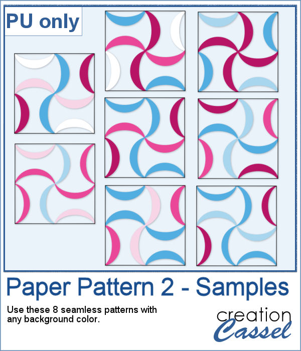 Scallop pattern seamless tiles