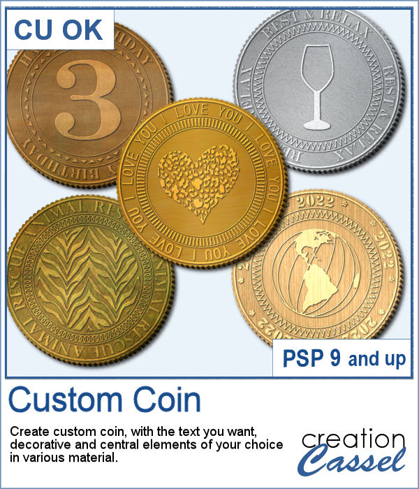 Custom coin script for PaintShop Pro
