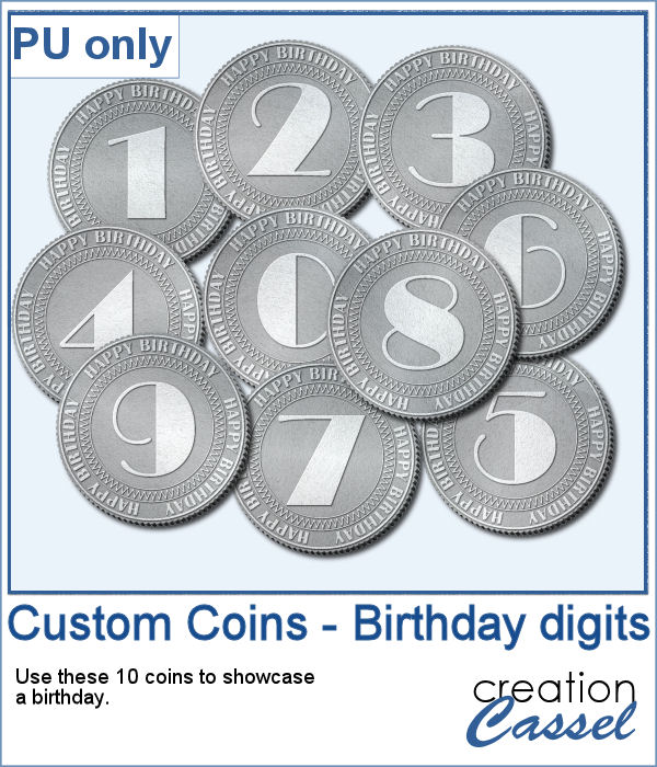 Happy birthday coins