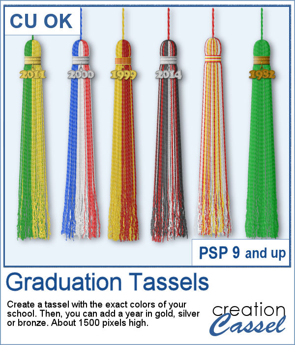 Graduation tassel script for PaintShop Pro