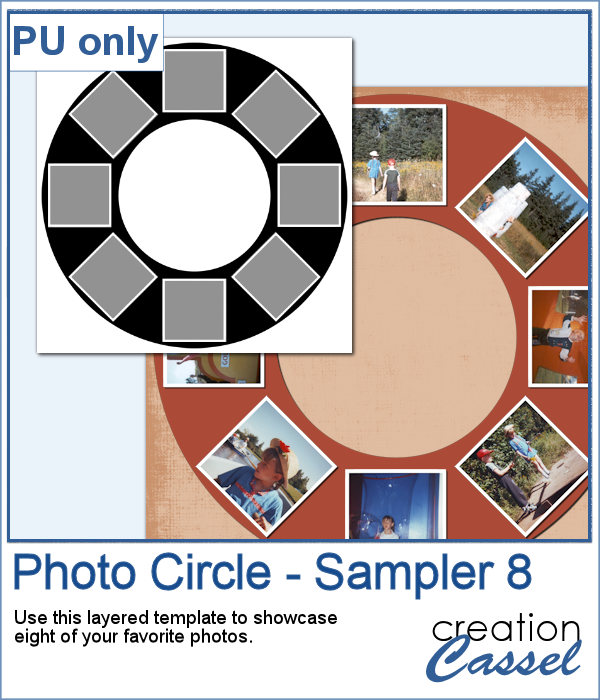 photos in a circle template