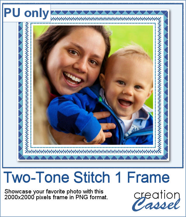 Stitched frame in png format
