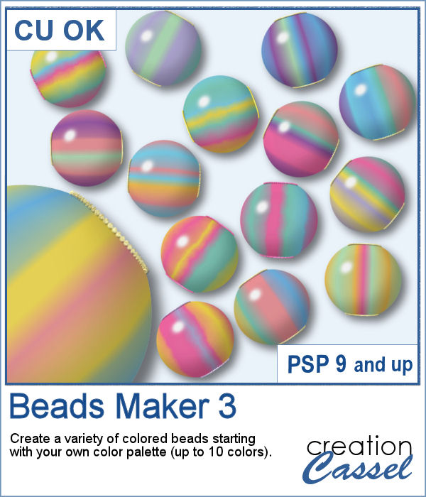Beads Maker script for PaintShop Pro